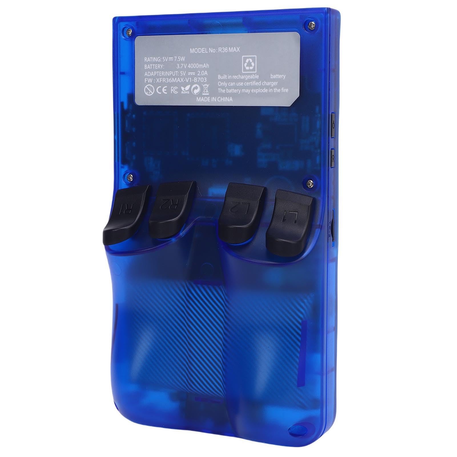 FILFEEL Retro-Handspielkonsole, Tragbares Spielgerät mit 4-Zoll-Bildschirm , 4000-mAh-, RK3326 Quad-CPU für -Emulation (64G)