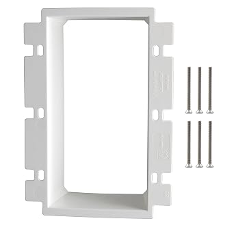 3-Gang Outlet Box Extender, Non-Metallic Electrical Box Extender for Switches and Receptacles, ETL Listed, 1-Pack