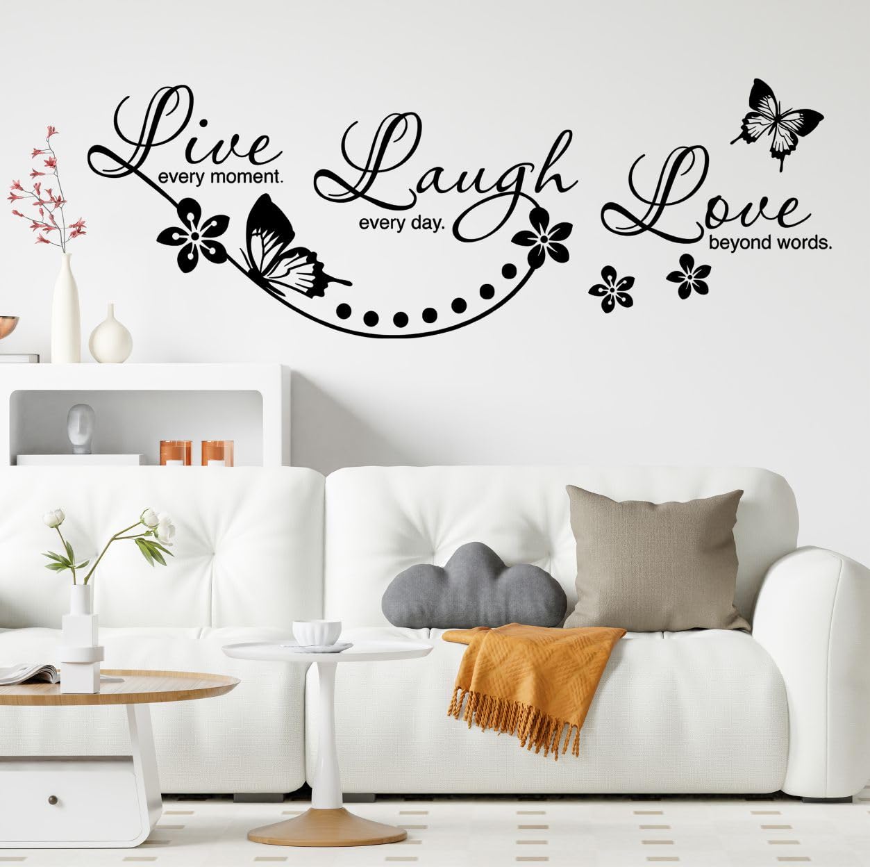 New Way Decals Live Laugh Love Life Quotes Self Adhesive Wall Sticker (B0DGT23B31) Amazon Price History, Amazon Price Tracker