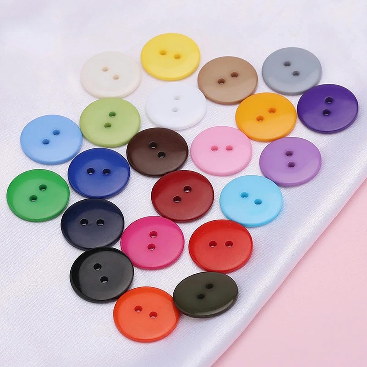 Bottoni, 9-30mm misti Abbigliamento for bambini colorati con doppio occhio for pane for fai da te in resina Scrapbooking Maglieria a mano artigianale All'ingrosso-Azzurro-36L 23,0 MM 30 pezzi