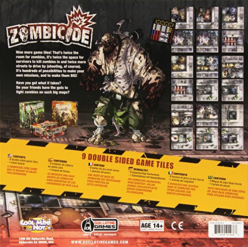Zombicide: 9 fichas de juego dobles - Expansión estrategia miniatura 2