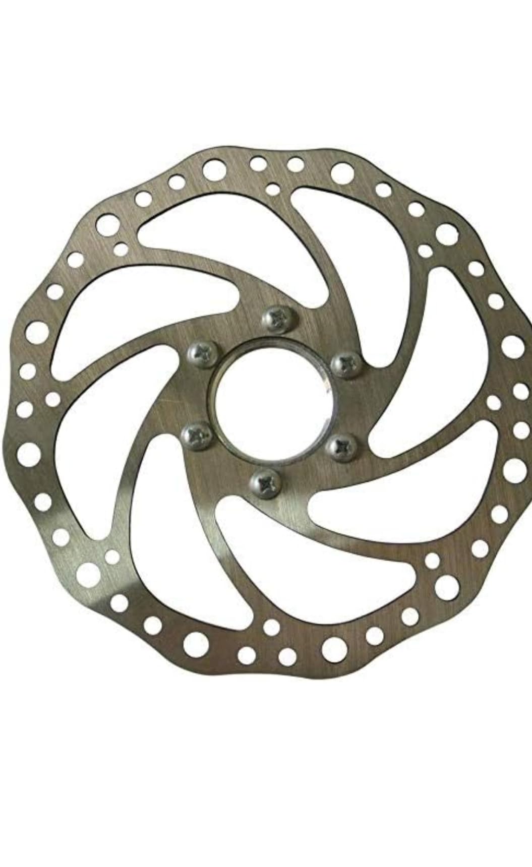 Neelash 1 Piece high Strength Bike Break Disk Plate Flange Type Threaded Disk Break 160mm Diameter Bicycle Parts