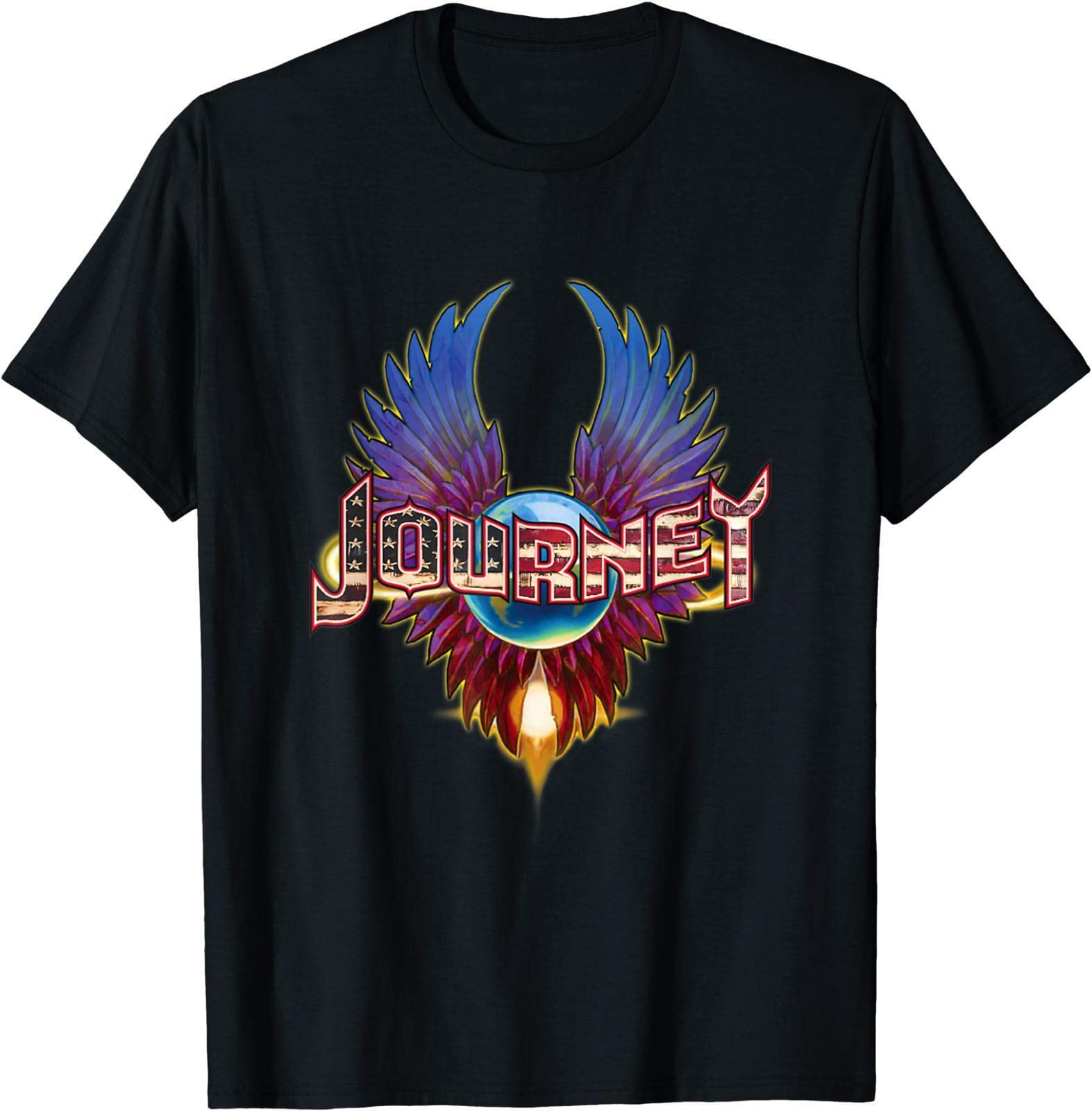 Amazon.com: Journey 1980 Dont Stop Believing US Flag T-Shirt