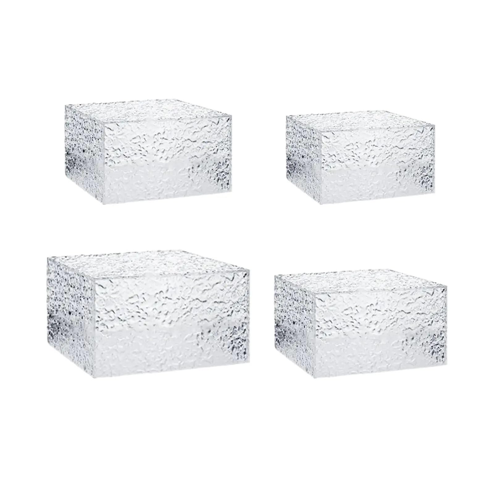 Elevadores de Buffet Caja expositora con Forma de Cubo, Elevador de Buffet for Catering, Figuras de acción, Tartas(6 Piece Set)