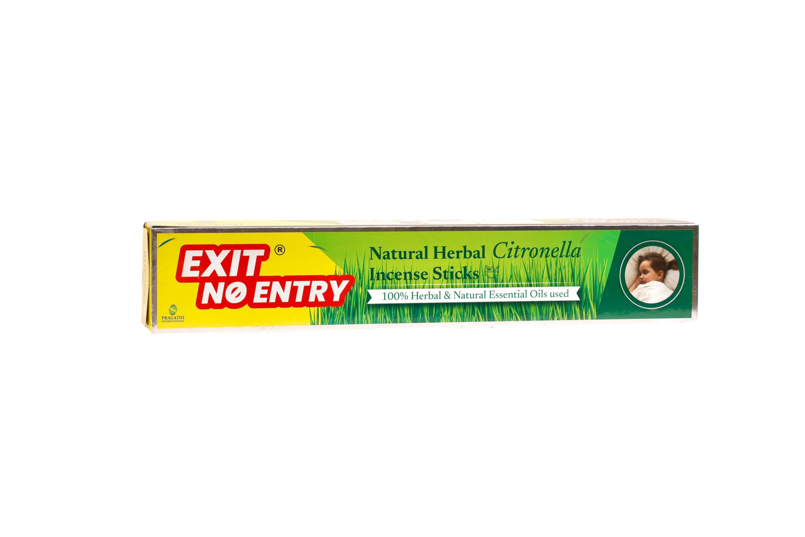 Exit No Entry Natural Herbal Citronella Incense Sticks (24 Packs
