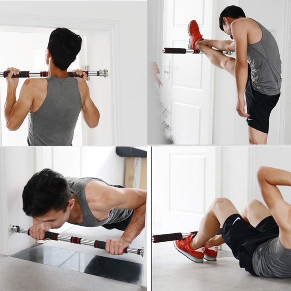 Strength Training Pull-Up Bars Pull-Up Bar Doorway Portable Fitness Pull-Up Bar Chin Up Bar Grips Heavy Duty Comfort Grips of Hexagon Shaped Gasket