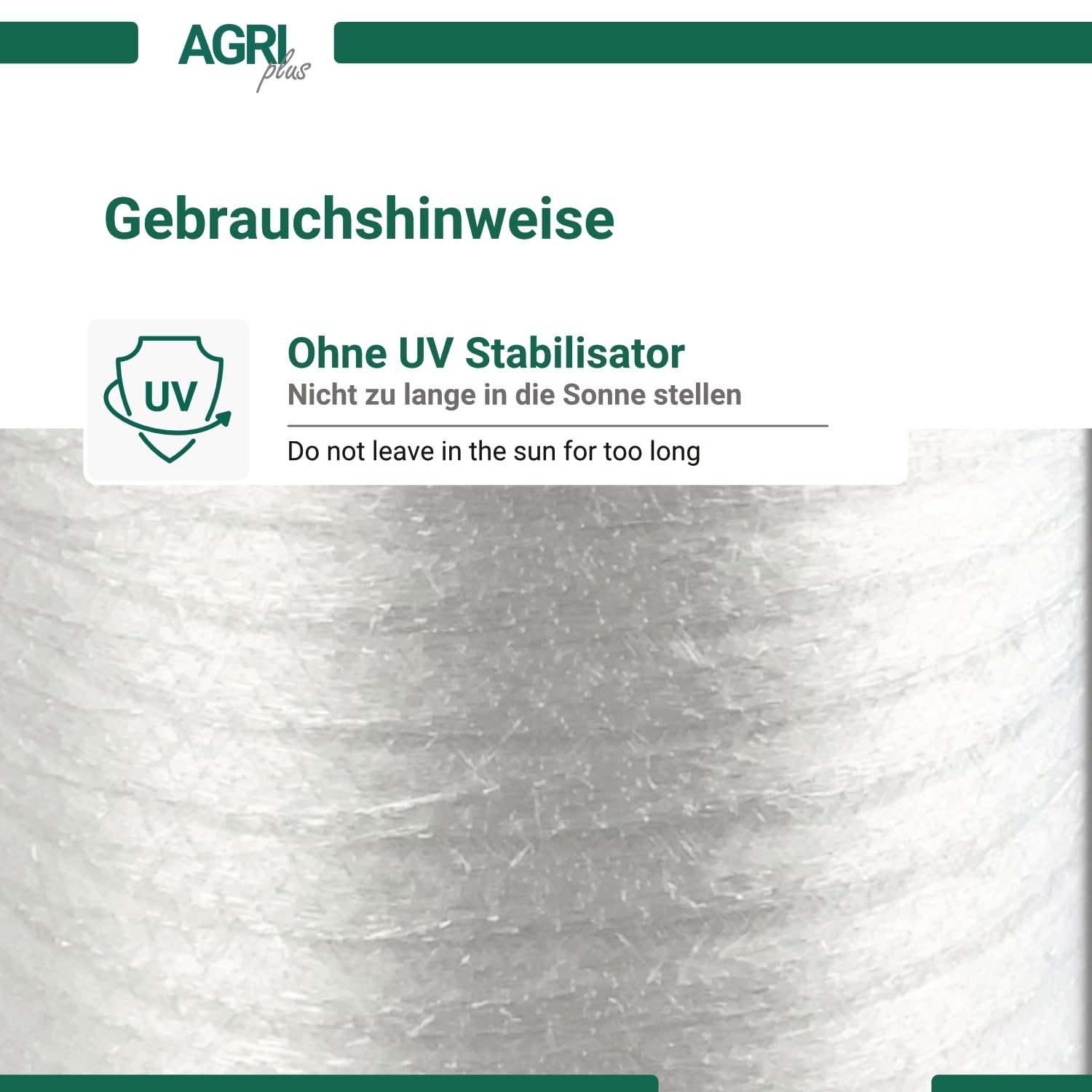 Filet à langer pour palettes AGRI plus 0,5 m x 1000 m Blanc Cœur 76 mm Indéchirable flexible