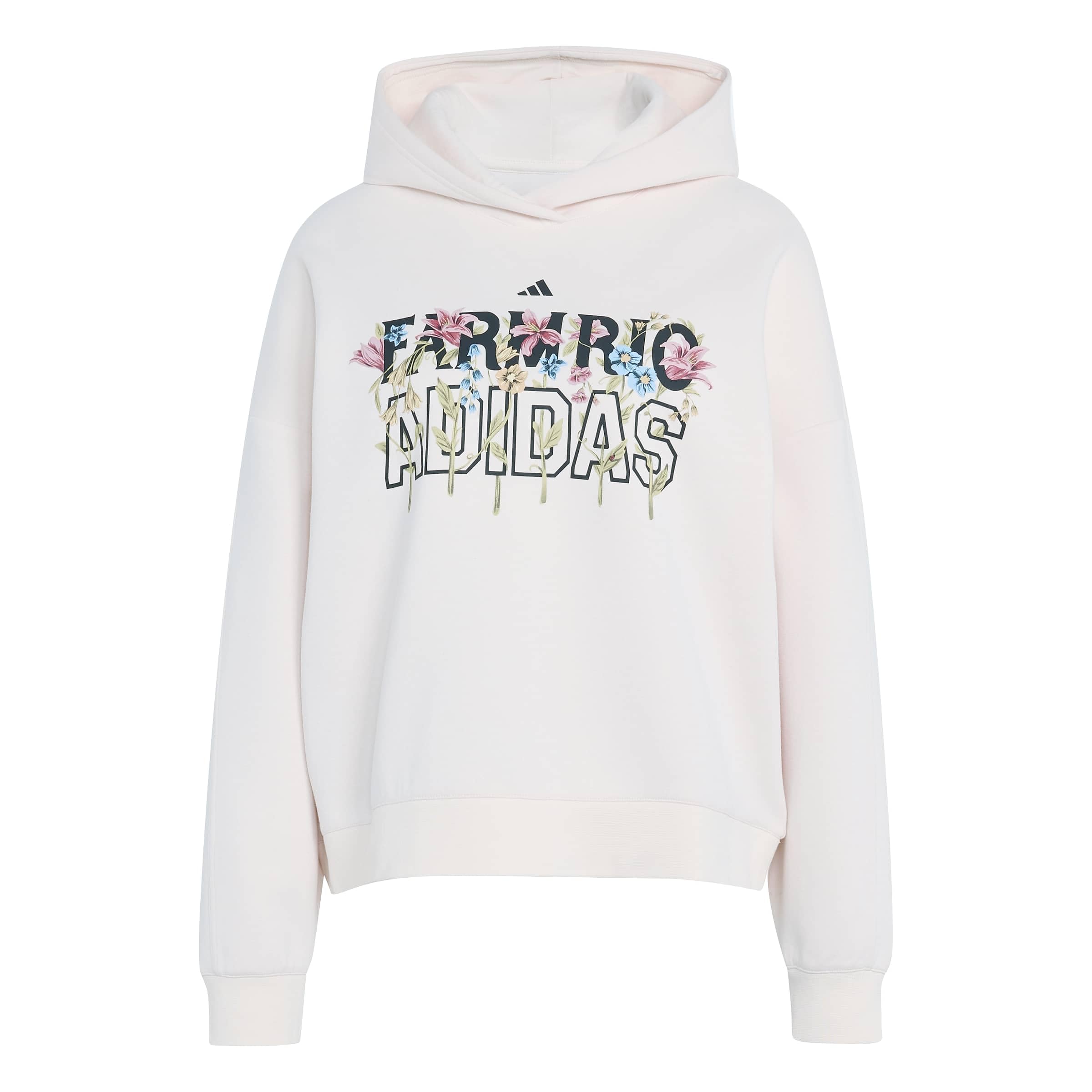 adidas Kobiety Adidas X Farm Rio Hoodie Sweatshirt, ecru tint/shadow brown/MULTICOLOR, XS