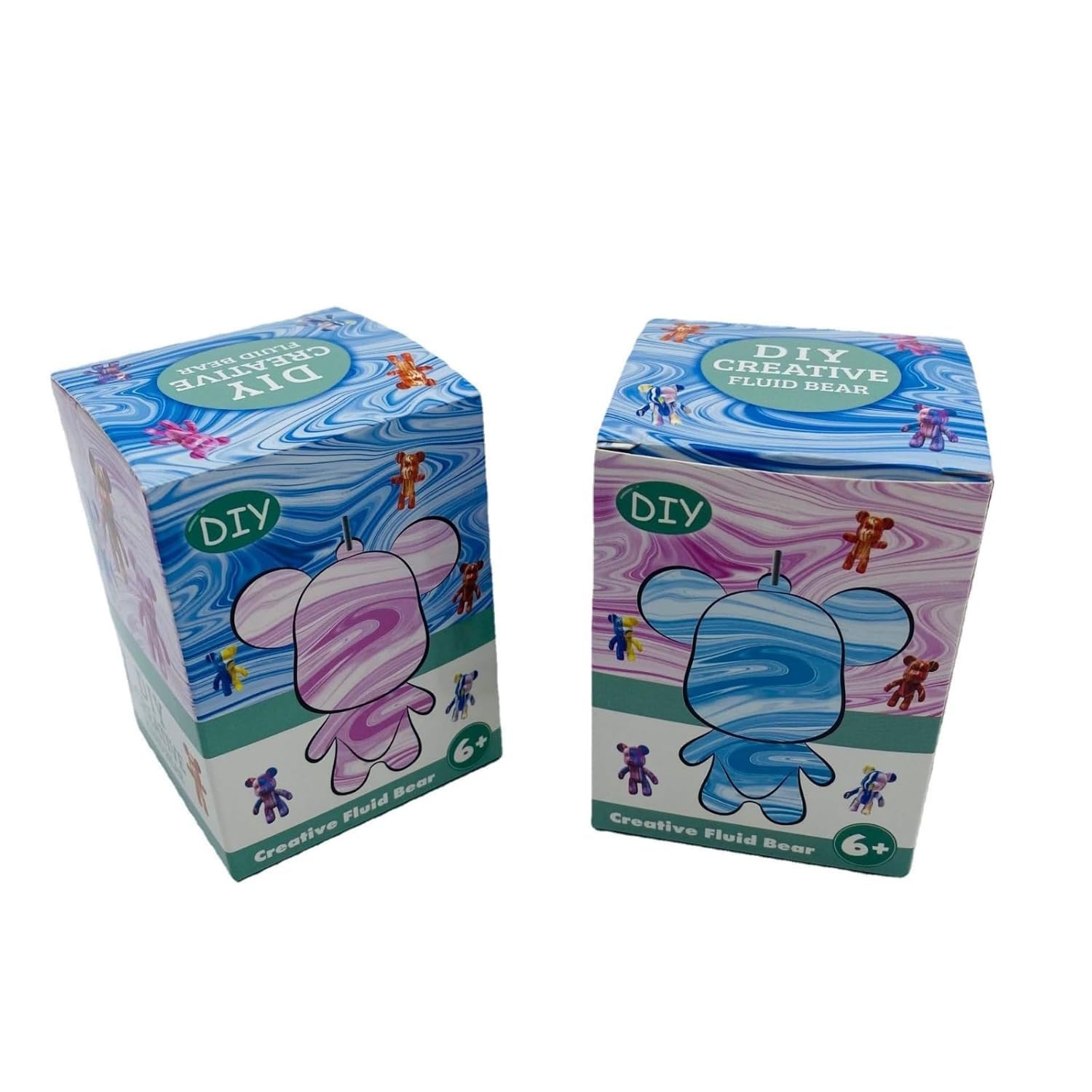 Sivgun Creations DIY Creative Painting Fluid Bear Figure Kit | Handmade Home Decorations Painting Craft Set | Craft Your Own Fun Puzzles for All Ages