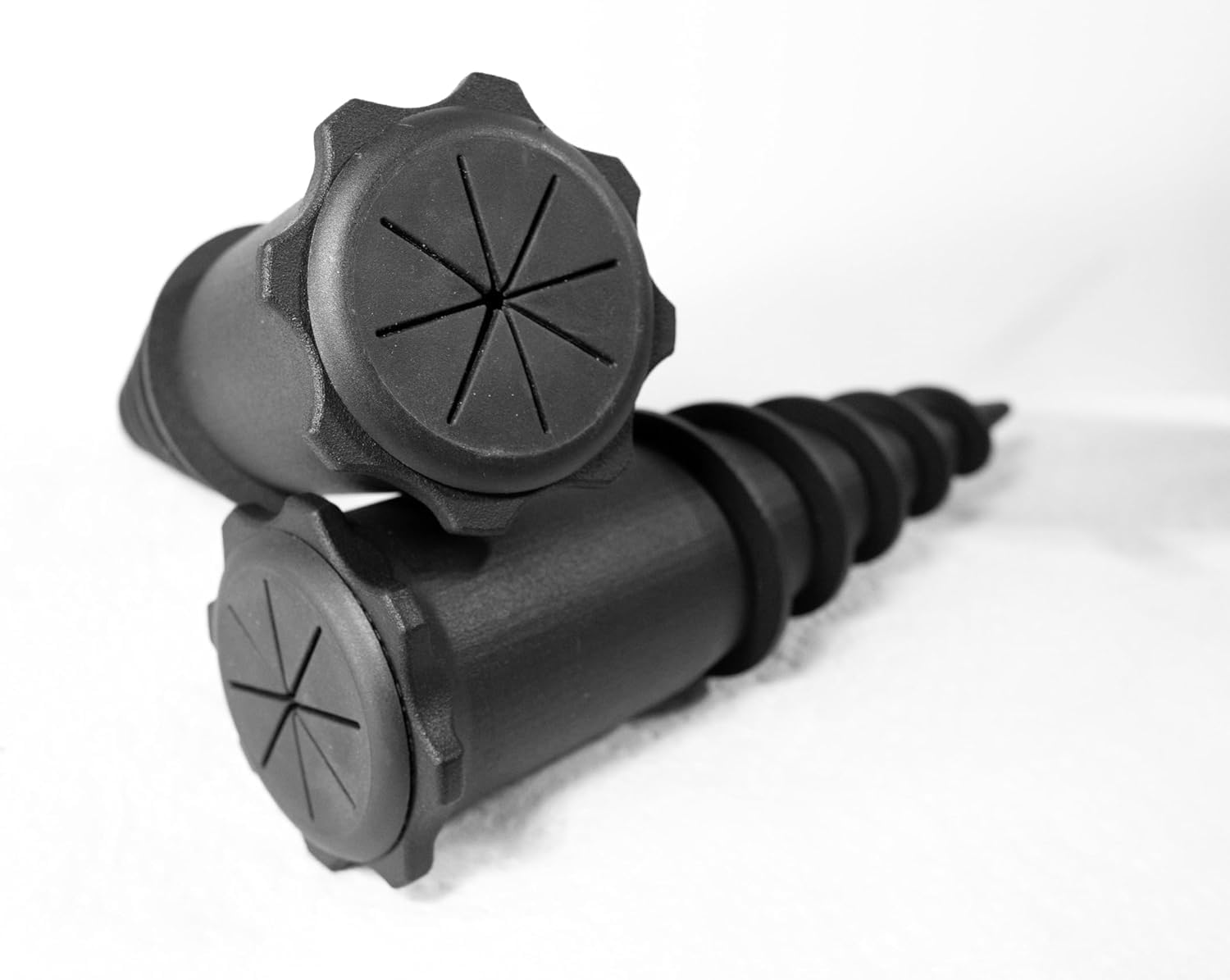 Ground Stakes Torch Stand | Compatible with Tiki Torches for Outside | Flag Pole Holder | Freestanding and Heavy Duty Torch Spikes for Ground | Garden Ground Spike Screw | Tiki Torch Base - 4 pcs