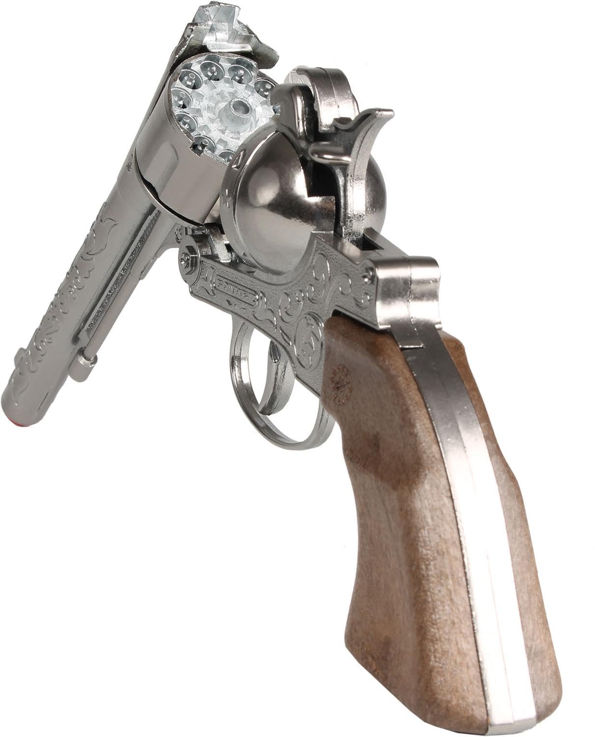 Gonher 122/0 - Revolver Peco 12-Schuss Zink Antik, mit Langlauf