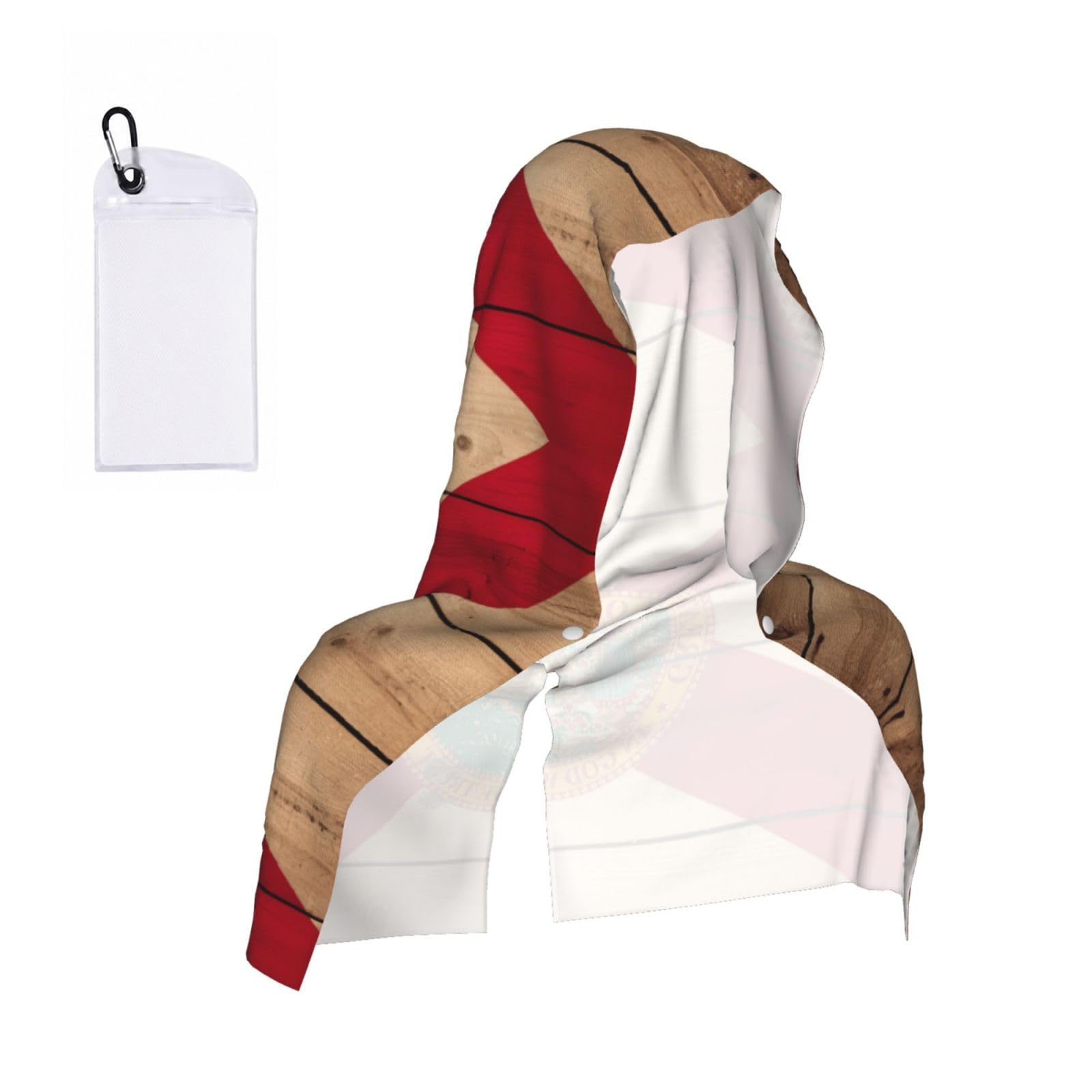 ZYJHYY Florida Flag Wood Grain Print Unisex Swimming Towel Practical Camping Towel Skin-Friendly Cooling Towel For Workout Training