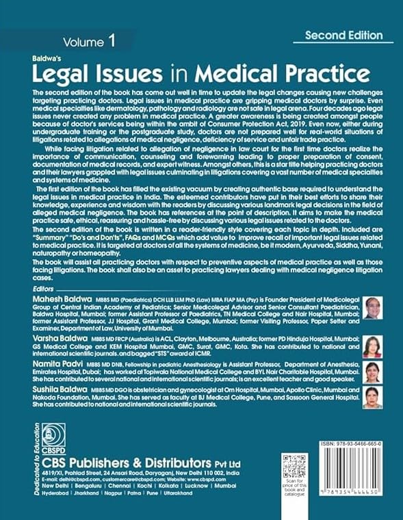 Image of LEGAL ISSUES IN MEDICAL PRACTICE, 2 /E, VOLUMES 1 AND 2 SET - 2025