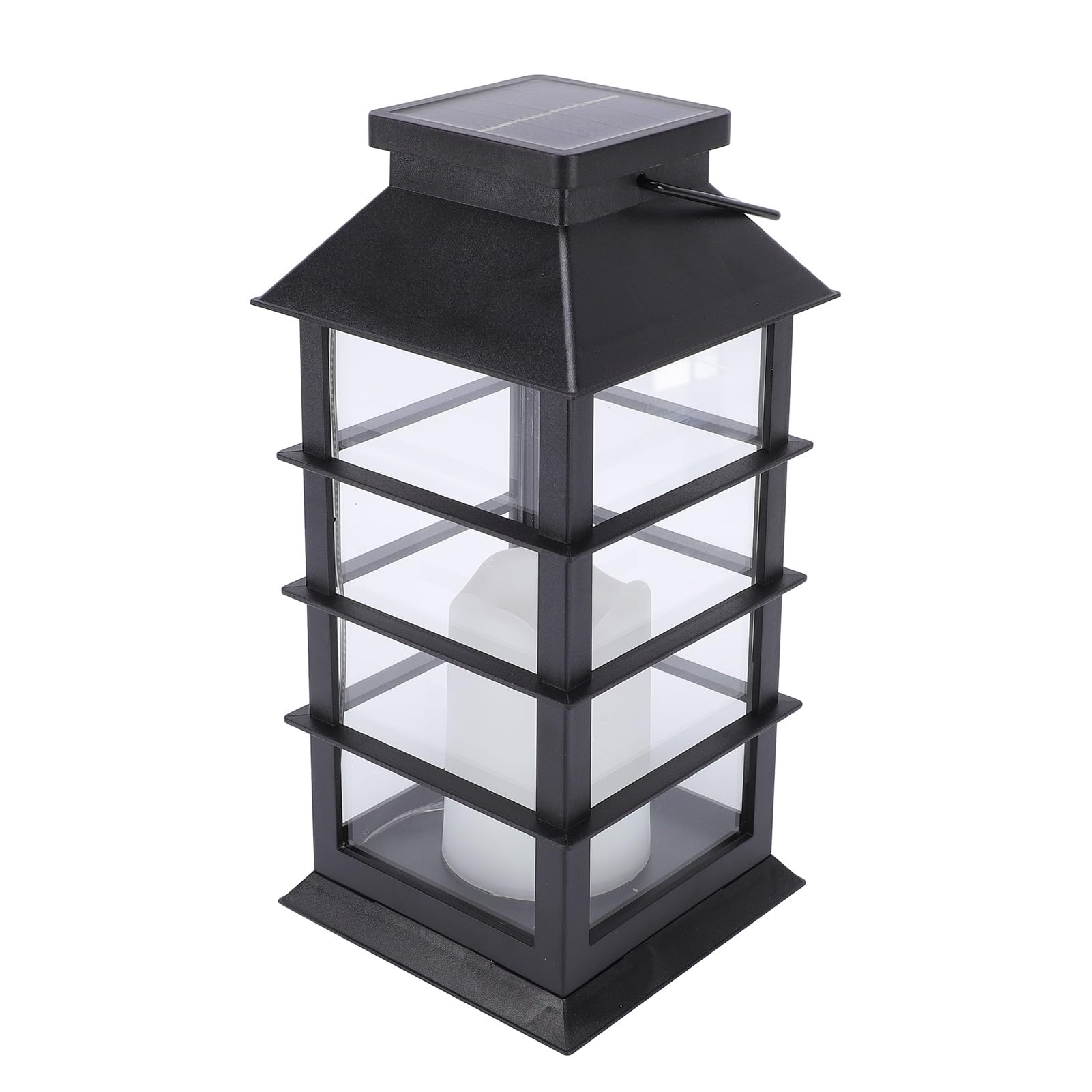 Lanterne Solaire LED de Jardin, Flamme Scintillante Décorative