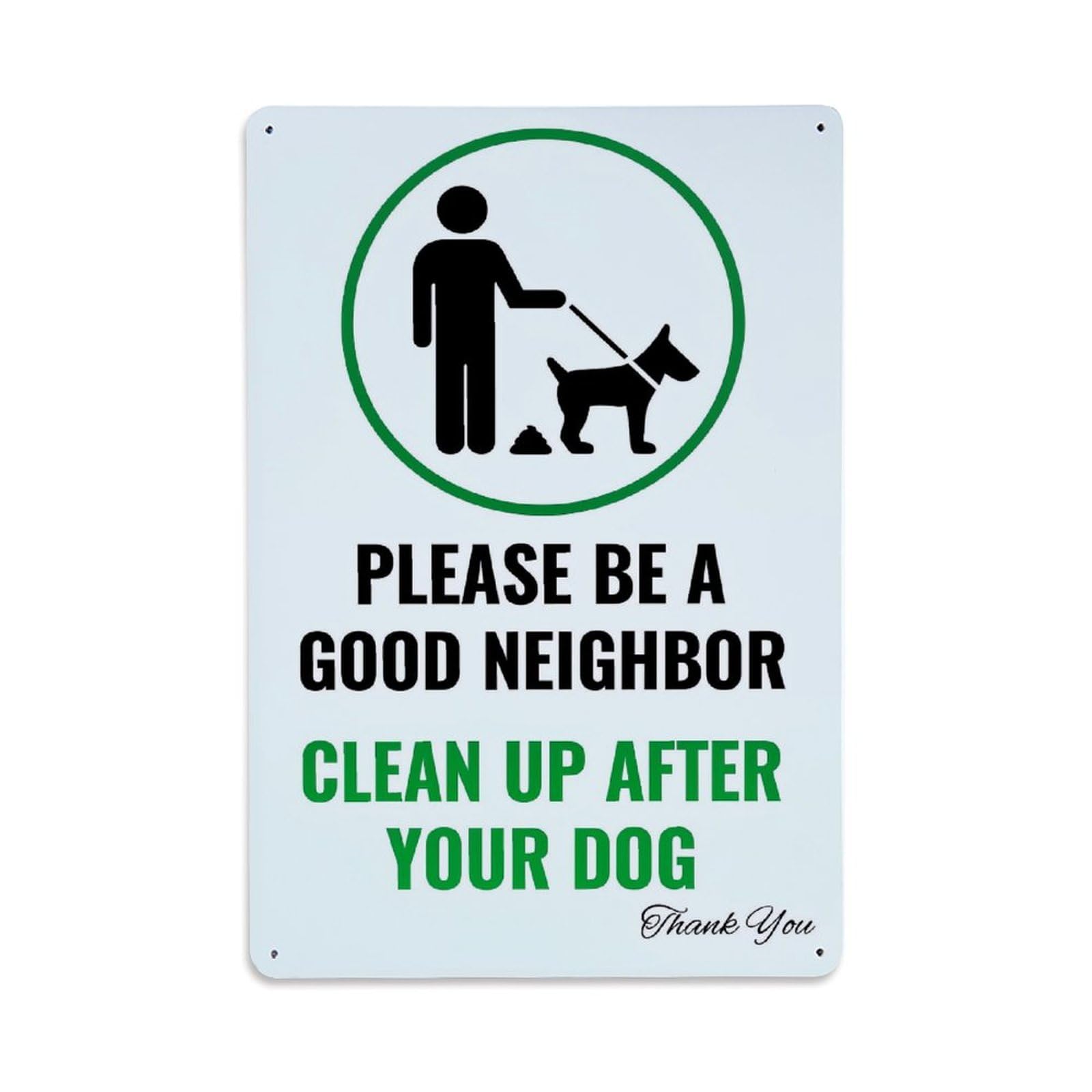 Jdfenggu Vintage Please Be A Good Neighbor Retro Metal Tin Sign, Metal Poster For Bar, Home, Man Cave, Kitchen, Laundry Room Art Decor 8X12 Inch