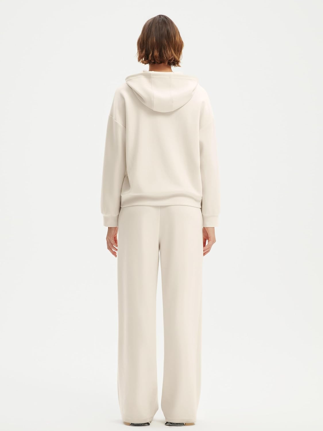 SUUKSESS Women 2 Piece Sets 2025 Oversized Hoodie Sweatshirt Wide Leg Sweatpants - Image 5