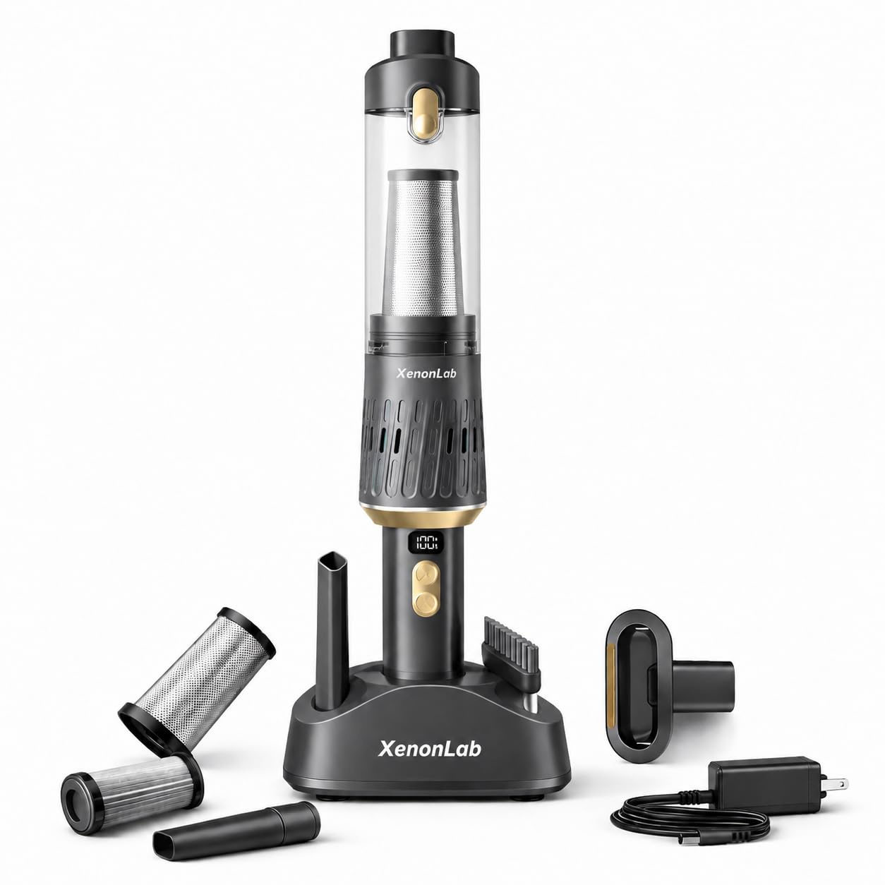 Cordless Handheld Vacuum Cleaner, Portable Car Vacuum with Strong Suction for Home, Office and Pet Hair-image-15