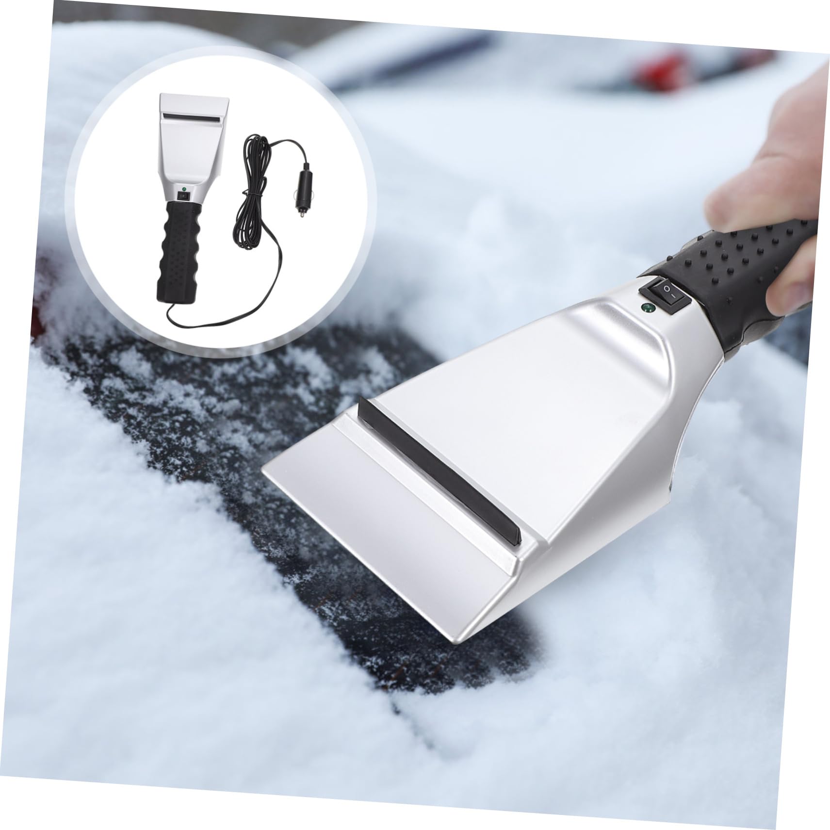FAVOMOTO Snow Shovel Snow Brush for Trucks Snow Shovels to Remove Snow Shovel Electric Battery Powered Snow Blower Auto Accessories Windshield Plastic