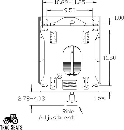 Miniatura 4 de TRAC SEATS Kit de suspensión de asiento fabricado en los Estados Unidos para Snapper Pro Ferris Cub Cadet Big Dog Yazoo Grasshopper Scag Stihl RZ