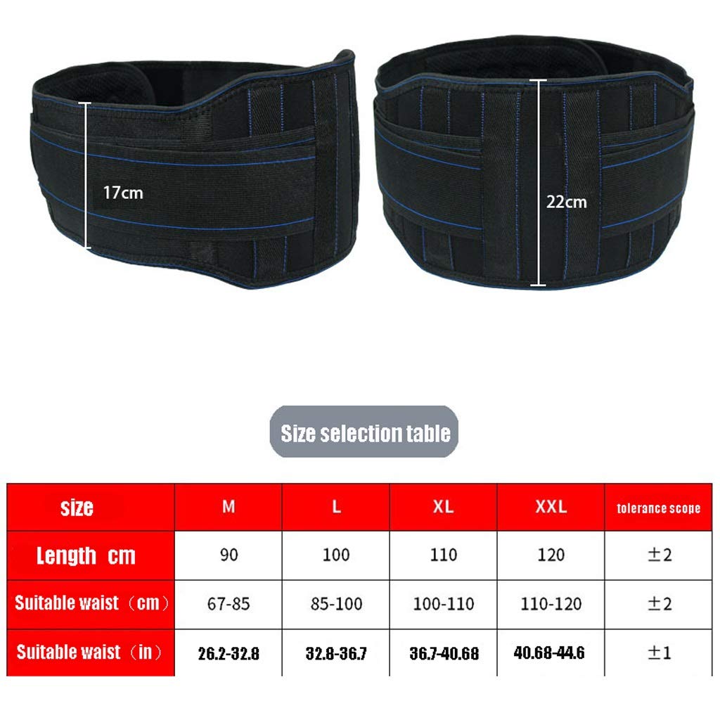 cintura di sostegno lombare, Supporto for la vita, sollievo dalla traspirabilità portatile for il mal di schiena, terapia magnetica autoriscaldante for ernia del disco(XL)