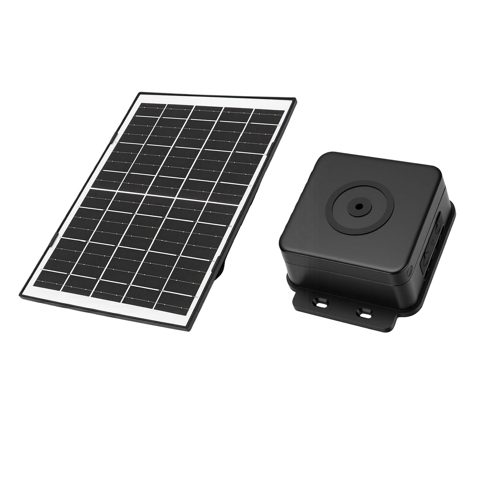 Denash Pannello Solare USB C 4W con Batteria 15000mAh per Esterno (BLACK)