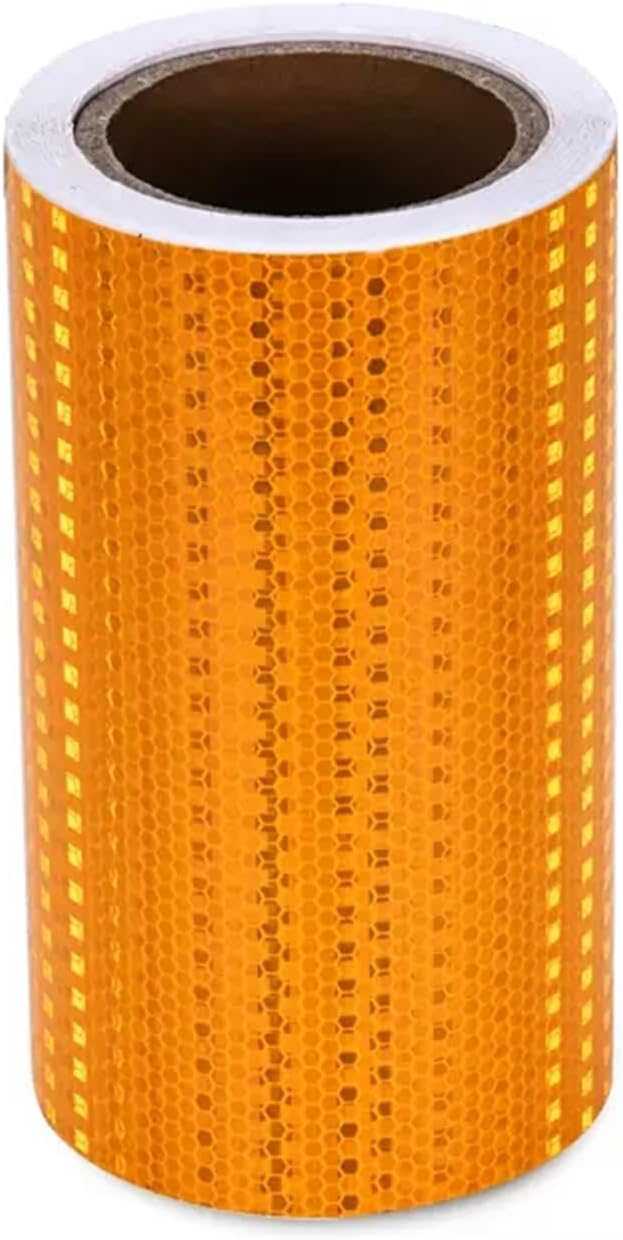 Taśma odblaskowa, ostrzegawcza o wysokiej widoczności, taśma klejąca do oznaczeń bezpieczeństwa w nocy, 20 cm x 10 m – idealna do bezpieczeństwa ruchu drogowego, budownictwa i użytku awaryjnego