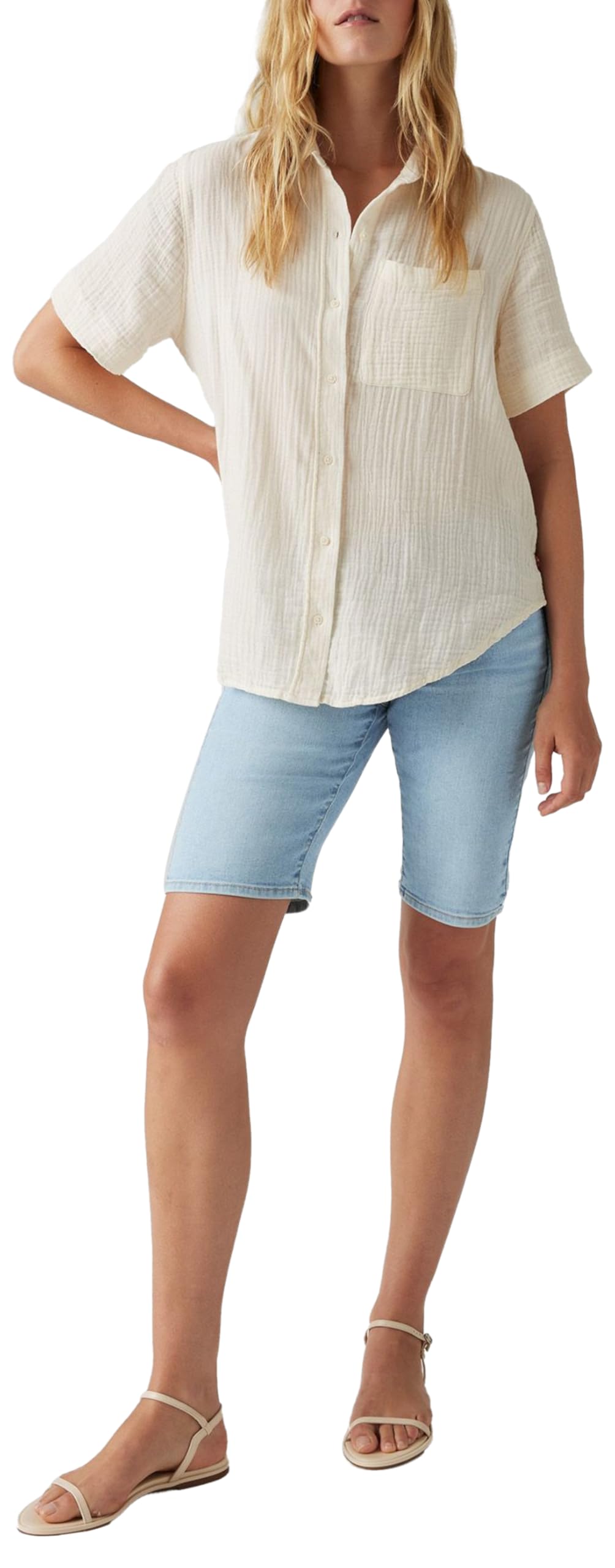 Levi's Women's Plus-Size Shaping Bermuda Shorts Bermuda Shorts