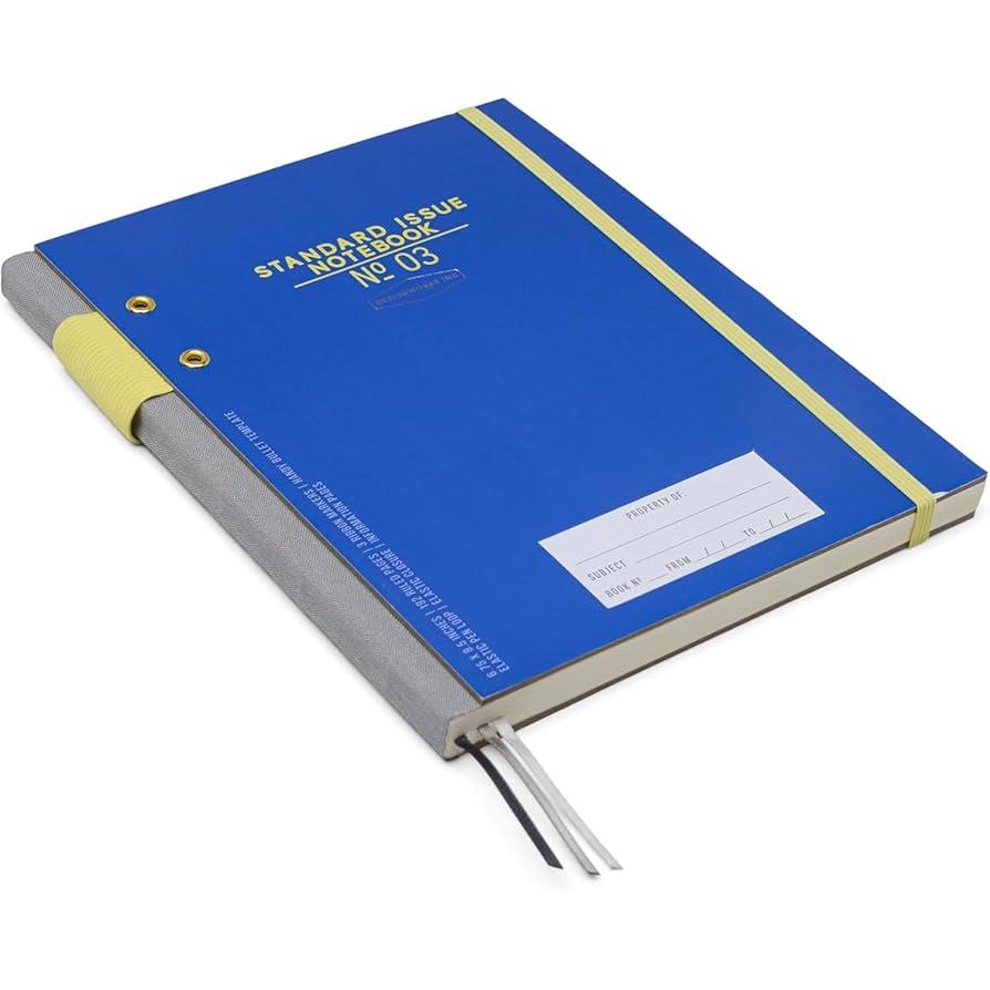 World Standard – Journal Standard Standard Issue Tall Notebook No.17 - Blue – DesignWorks Ink