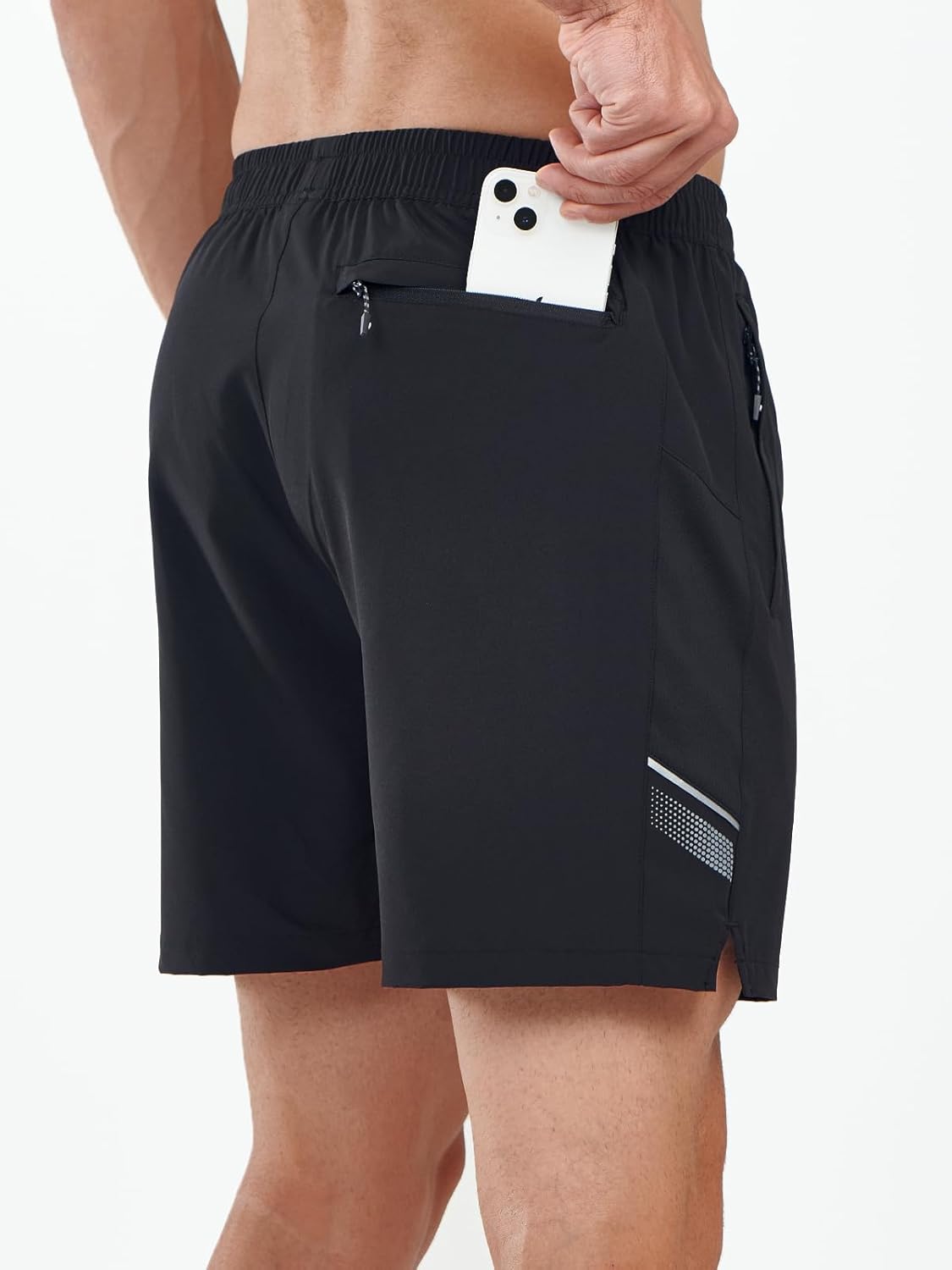 NORTHYARD Men's Athletic Running Shorts 5" Quick Dry Lightweight with Zip Pockets Gym Workout Active - Image 2
