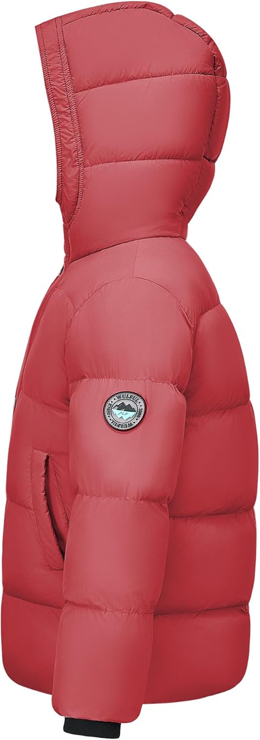 WULFUL Kids Boy's Winter Coat Hooded Puffer Windbreaker Warm Cotton Jacket Parka Down Outdoor Coats - Image 5