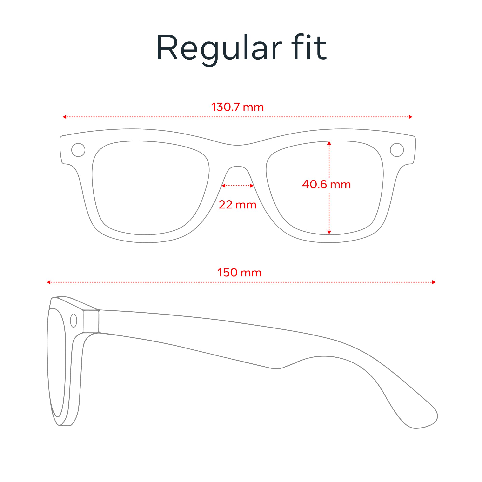 Ray-Ban Meta (Gen 1), Wayfarer, Shiny Black | Smart AI Glasses for Men, Women. 12 MP Ultra-Wide Camera, Open-Ear Speakers for Audio, Video Recording and Bluetooth. Green Lenses. Wearable Tech. — Amazon image 7