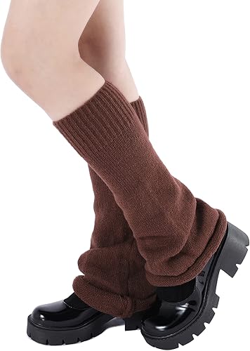 Miniatura 4 de American Trends Calentadores de pierna Y2k Kawaii Negro Blanco Lindos Calentadores de pierna Y2k Accesorios góticos para mujeres y niñas, para