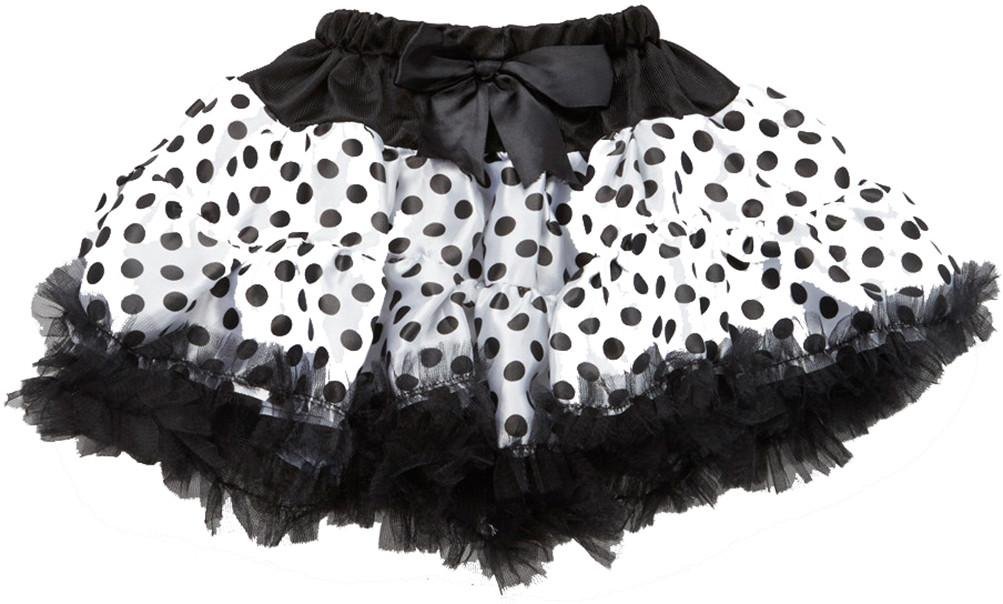 wenchoice White & Black Polka Dot Tutu Girl's M(3T-4T)