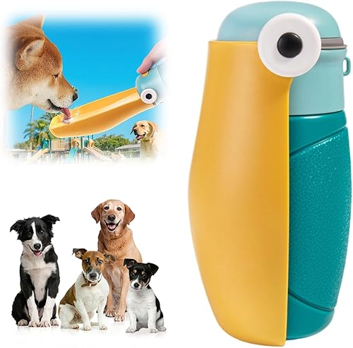 Botella de agua portátil para perros, botella de agua para mascotas a prueba de fugas para cachorros, perros y gatos, botellas de agua de viaje para