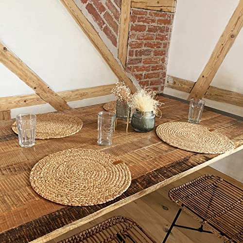 Set de table rond en herbe de citrouille pour vos repas de famille