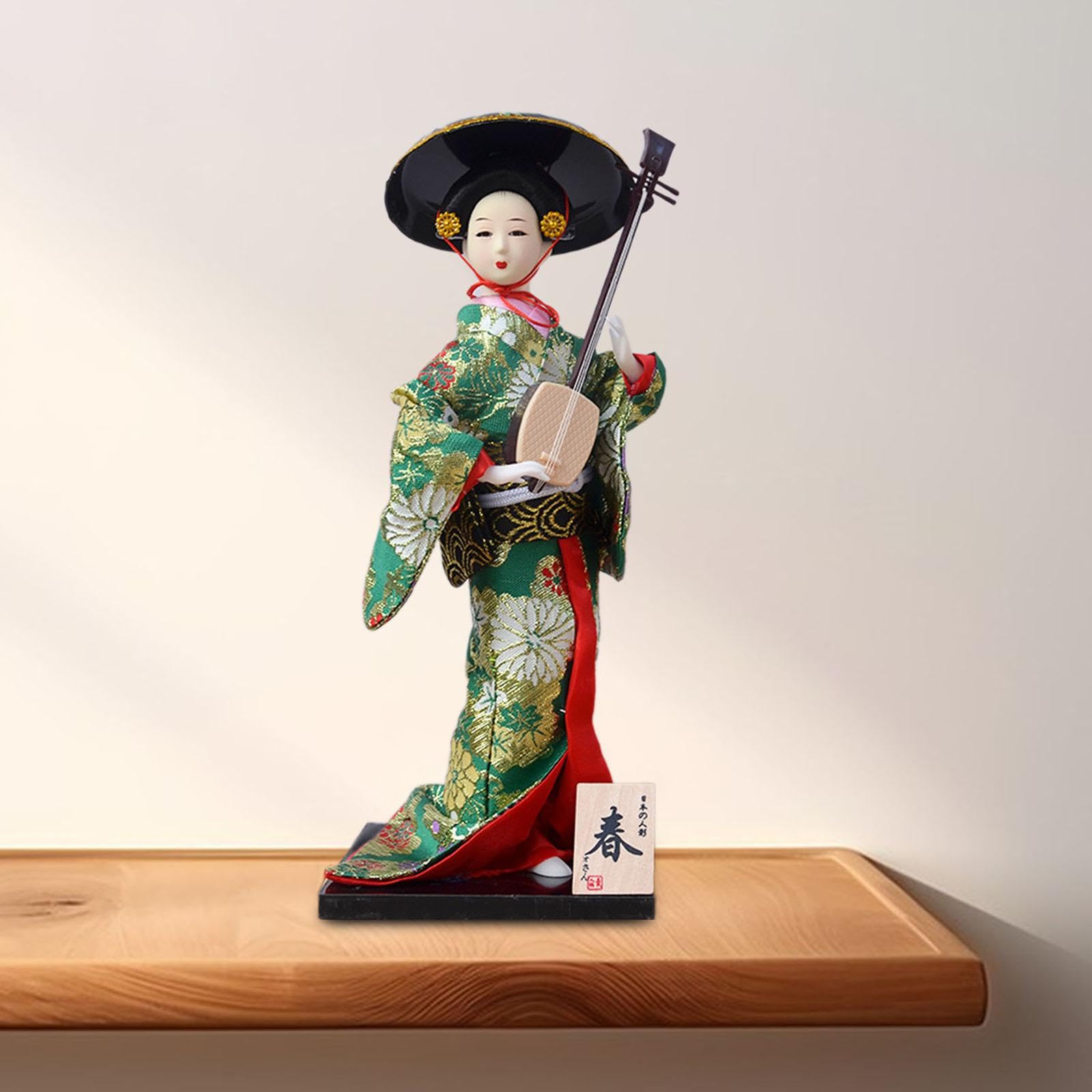Kimono Japonais Geisha Poupée Asiatique Statue Poupée Japonaise 30 Cm Artisanat Art Kabuki Poupée Figurine de Collection pour Cadeau d'anniversaire, b