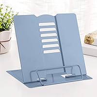Vista 13 de MSDADA - Soporte para libros de escritorio, de metal, para lectura, soporte ajustable para libros de cocina, documentos, portátil, resistente