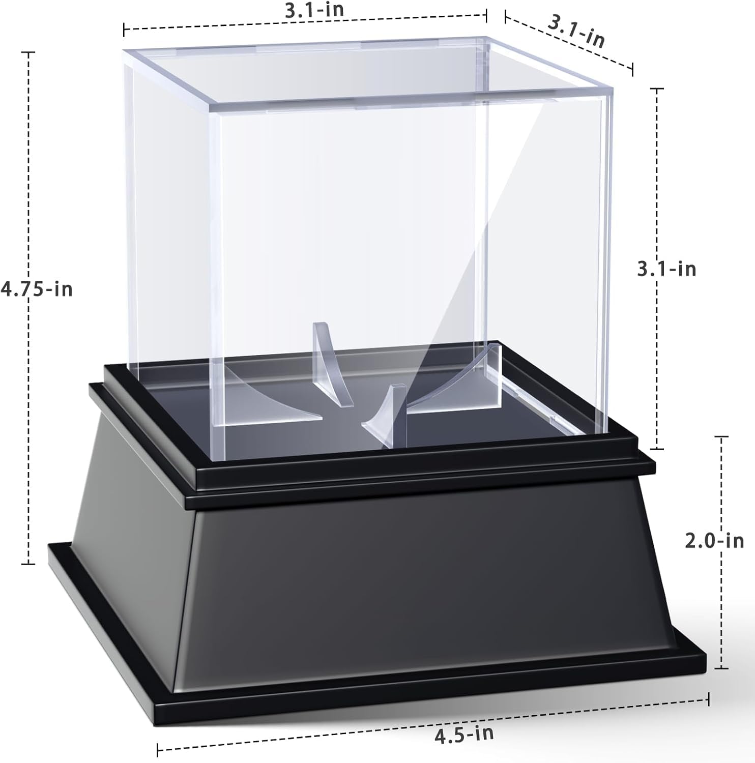 KKU Baseball Display Case, Baseball Holder for Ball Display Cube Box, UV Protected Acrylic Baseball Storage Official Size Box , Memorabilia Display Case for Baseball - Image 2