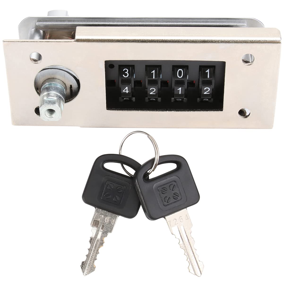 Candado de combinación, Candado de código de candado, Candado, Gabinete de almacenamiento de metal Dial Camlock de metal al aire libre for candado Cajón Cam Dígito Fijo Escuela con casillero Correo Ce