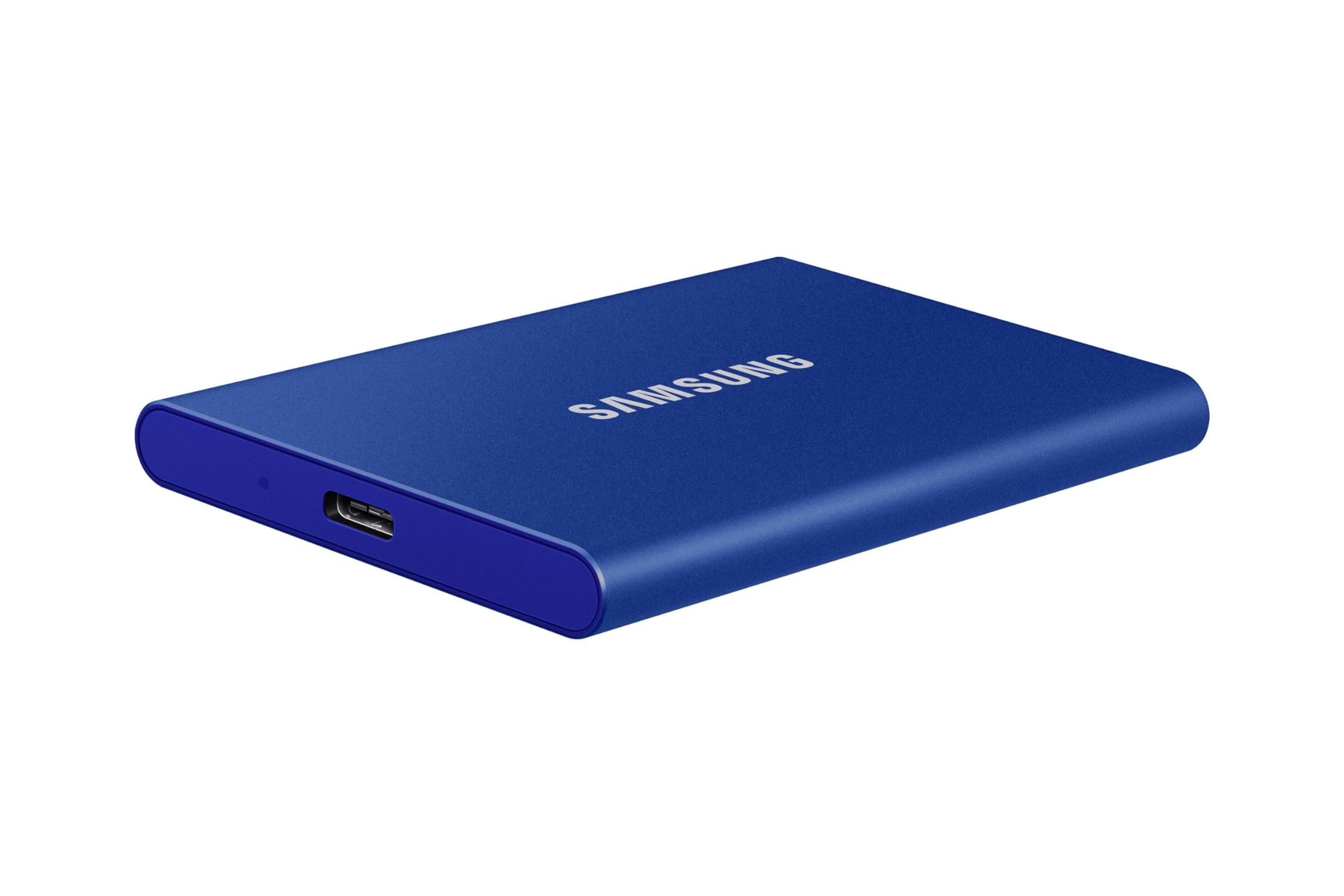 Samsung SSD Externe T7 500 Go, Bleu, MU-PC500H/WW, Vitesse de lecture/écriture jusqu'à 1050 Mo/s, Sécurisation par mot de passe