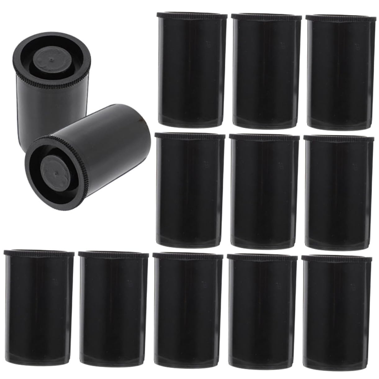 Botes de película Toddmomy con estuche plástico negro y tapa protectora 8