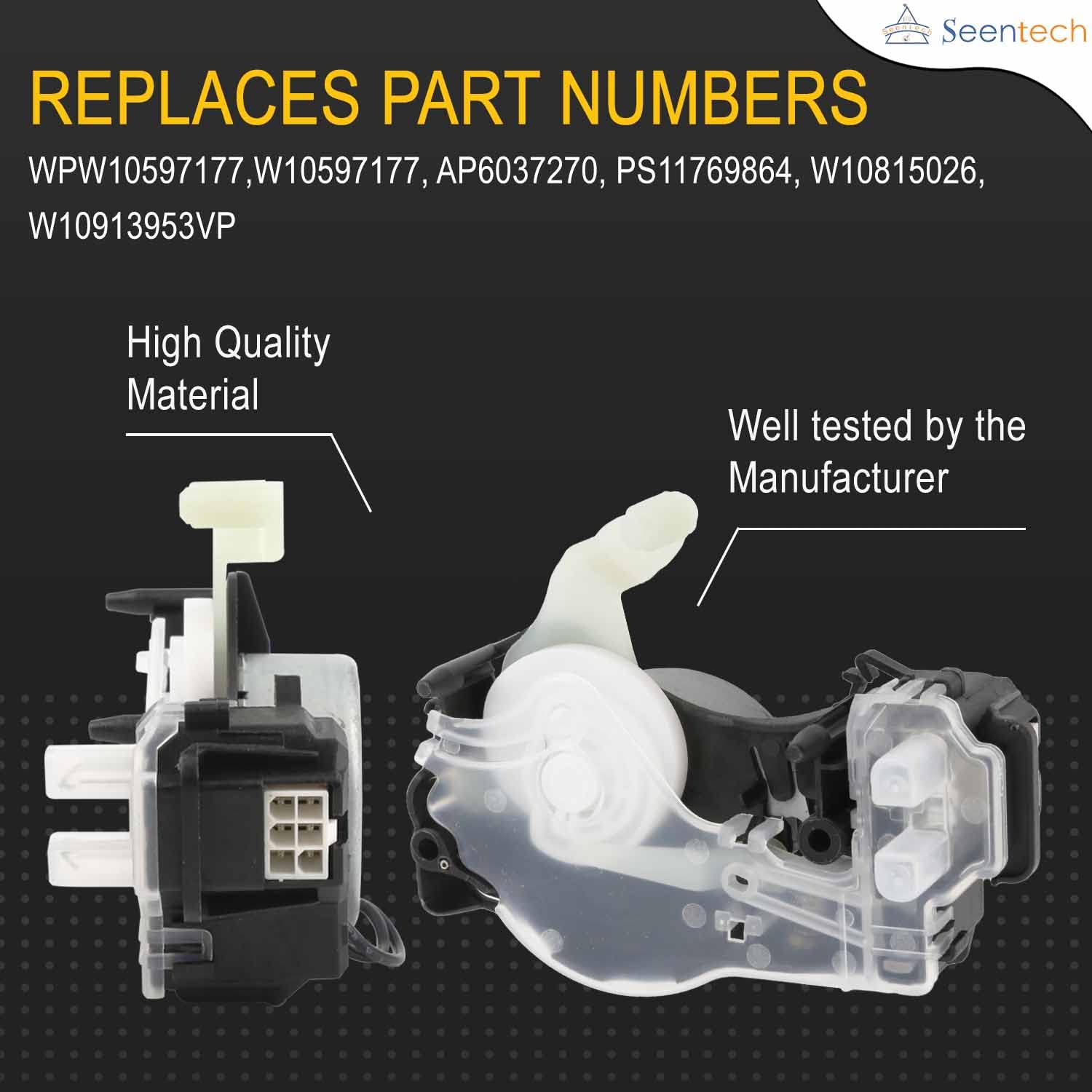 Washer Shift Actuator Replacement For Whirlpool - Fits Part # W10913953, AP6037270, PS11769864
