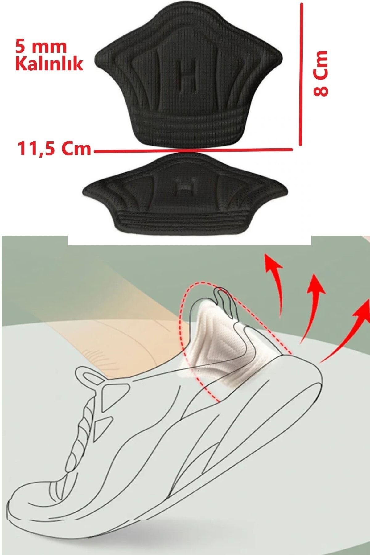 Bunyon 5 Mm Unisex Ortopedik Spor Ayakkabı Topuk Vurma Önleyici Daraltma Kumaş Topuk Koruyucu Yastığı Pedi