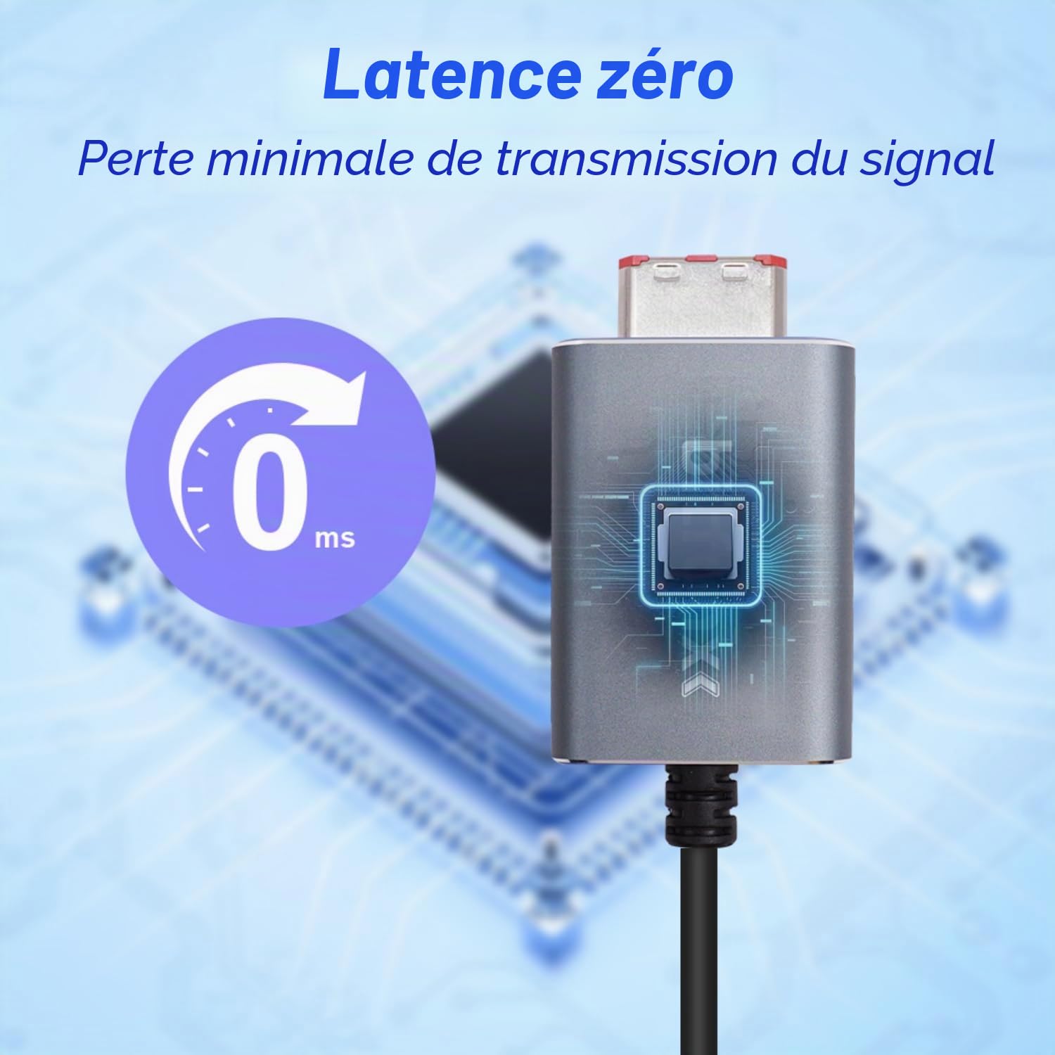 BITFUNX Adaptateur de câble composant NGC - Prend en charge la vidéo (3RCA) et audio (2RCA), adaptateur de jeu vidéo Plug & Play sans décalage, pour console NGC (1,8 m)