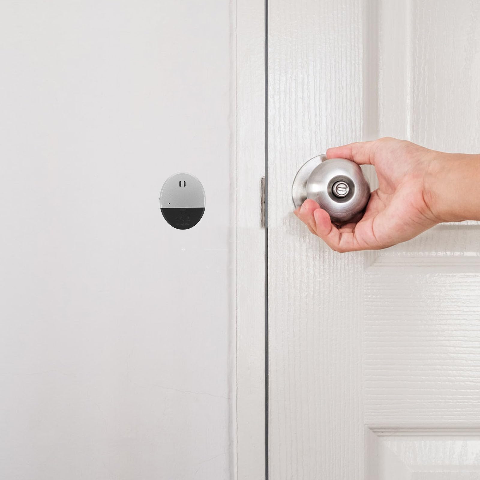 Angoily 4 Stück Fenster und Türvibrationsalarm mit Glasbruchalarm für