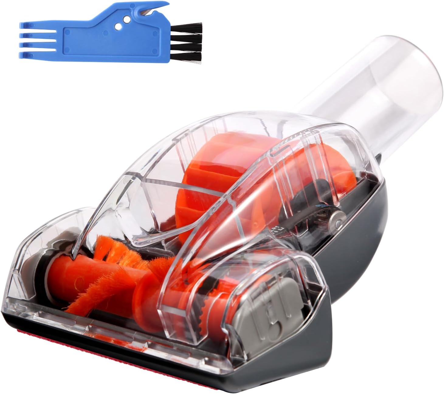 Upgraded Vacuum Pet Hair Power Brush Tool Attachment Compatible With Shark HV300 HV320 HV322 NV752 NV650 NV680 NV800 NV150 LA502 ZU560 ZU561 ZU60 AZ2001 HZ2002 UV725 Vacuum Replacement Parts Orange