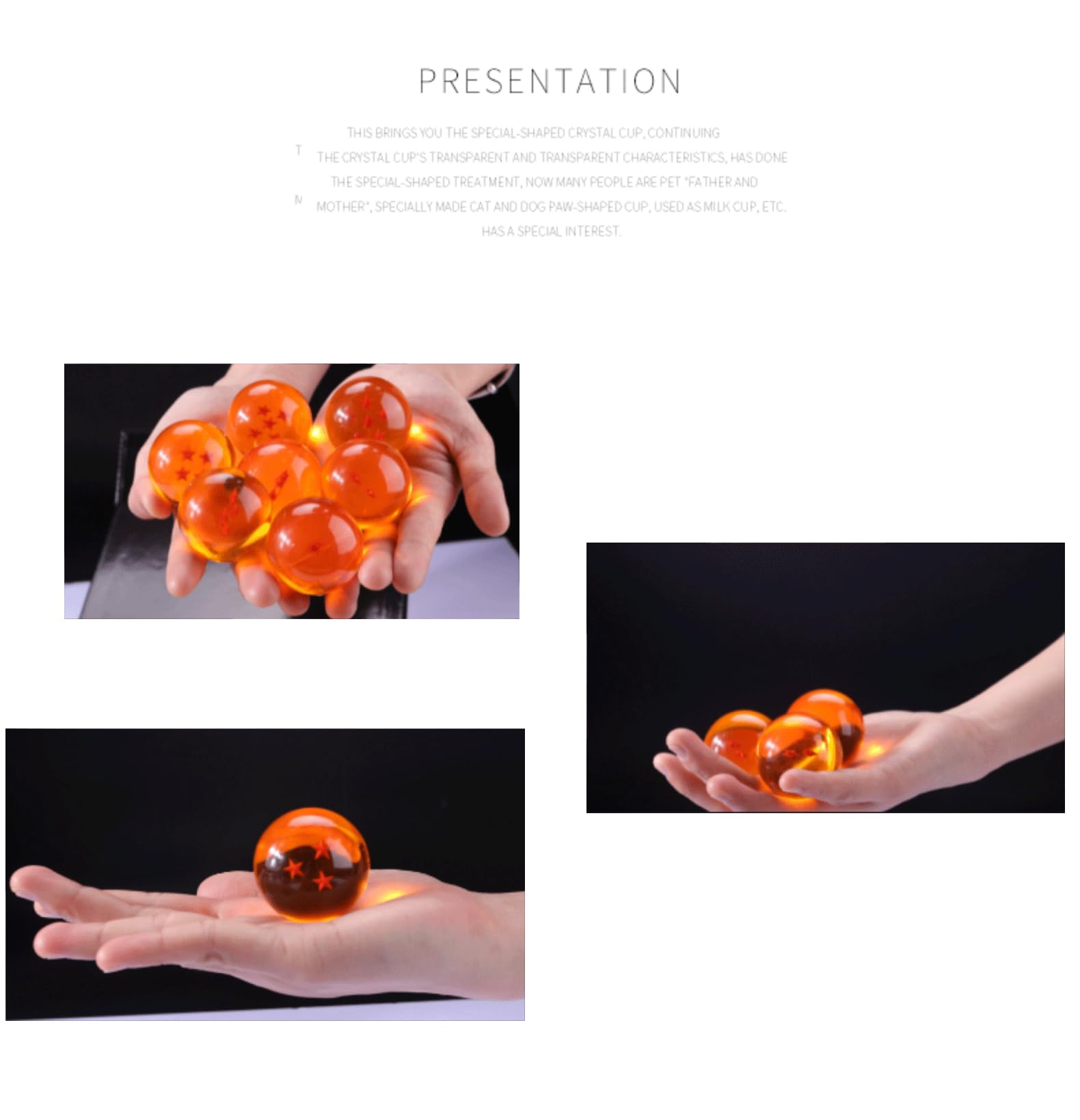 Amazon | TAKEY透明スタードラゴンボールセット 3.5/4.2/5.7/7.6cm