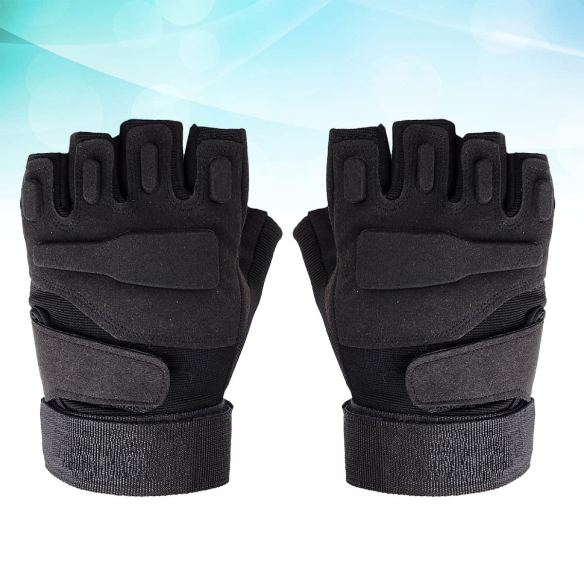 Mipcase De Cyclisme Demi-Doigts Mitaines De Vélo De Sport The Mitten De Mode Noir