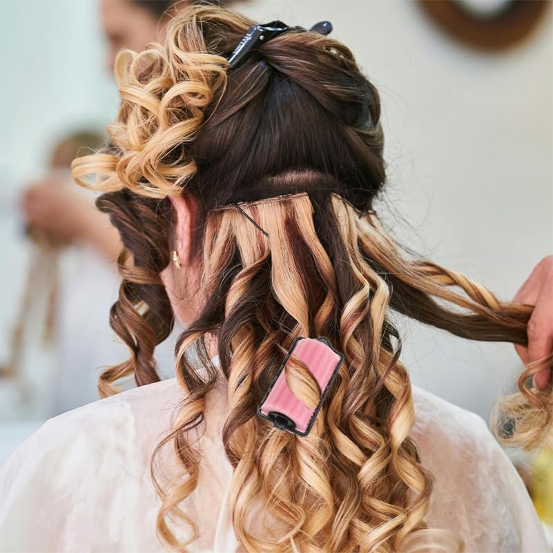 Miniatura 3 de 6 rodillos de esponja para peluquería, rizadores de peluquería, rodillos de pelo medianos, rizos nocturnos, sin daños por calor