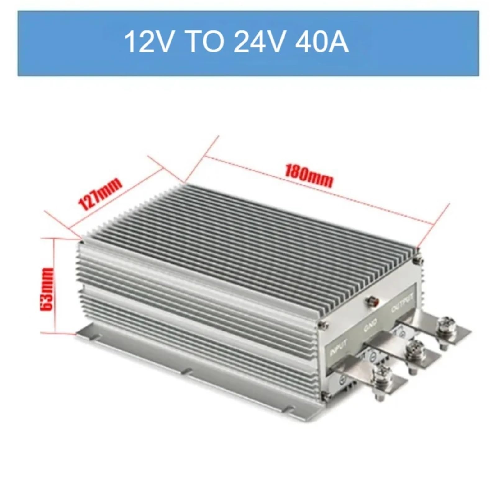 12V to 24V 30A 40A 50A Step Up Boost DC DC Converter Voltage Stabilizer Car Power Supply 12Volt to 24Volt Boost Regulator(12V to 24V 40A)